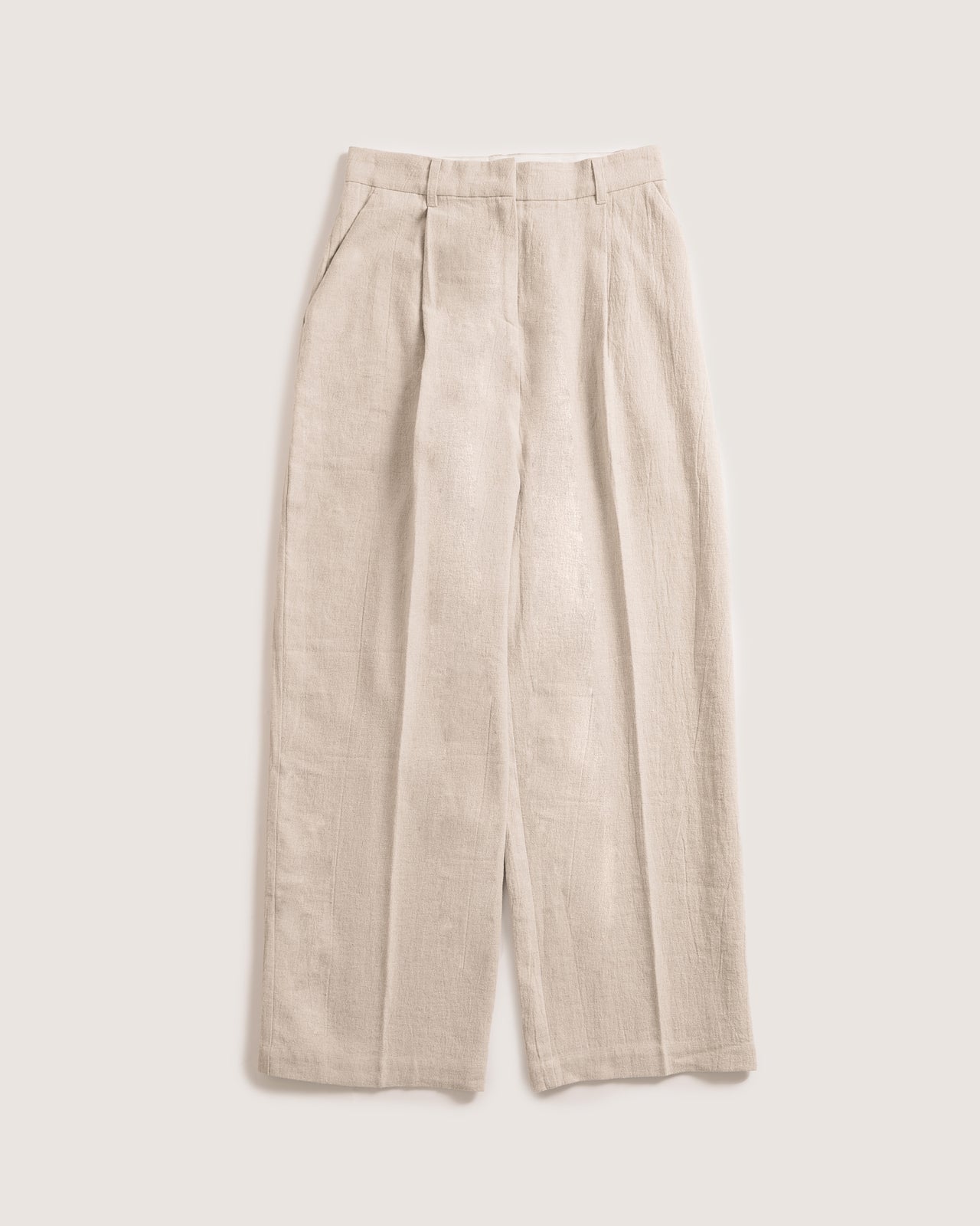 Wide Leg Tailored Trouser [W] - Raw Ecru