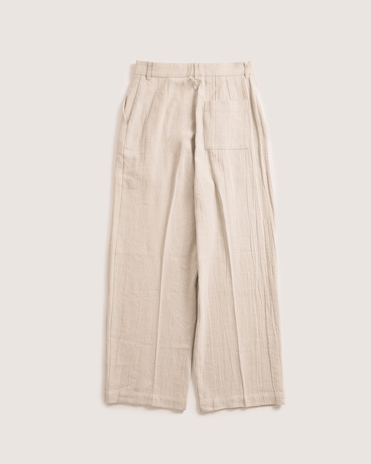 Wide Leg Tailored Trouser [W] - Raw Ecru